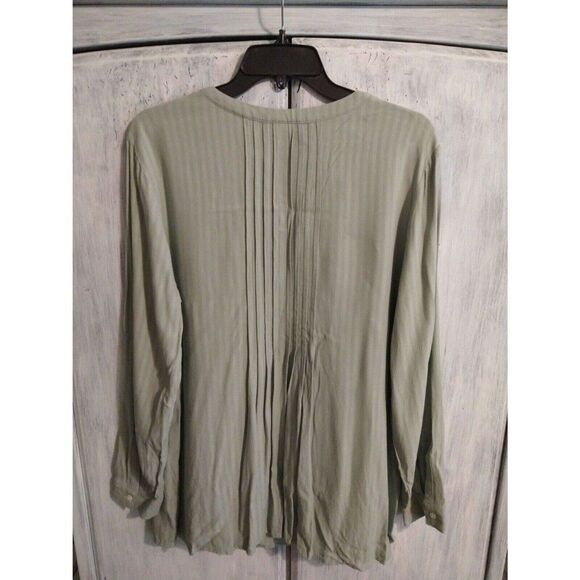 j jill V neck  Long Sleeve top LP Boho Cottage Core  Feminine - Picture 4 of 8